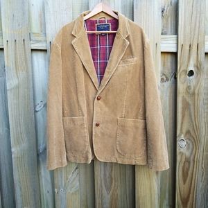 Vintage AEO tan corduroy blazer jacket